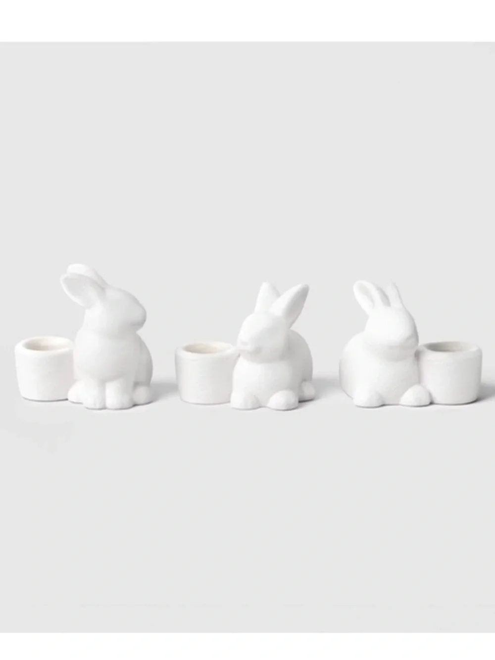 NWT Threshold 3 pc Easter Bunny Taper Candleholders